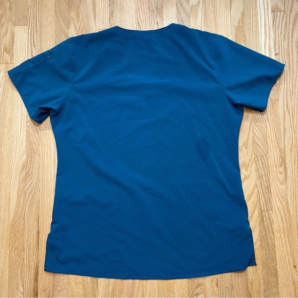 Carhartt Dark Teal  Scrub Top - Picture 8 of 8